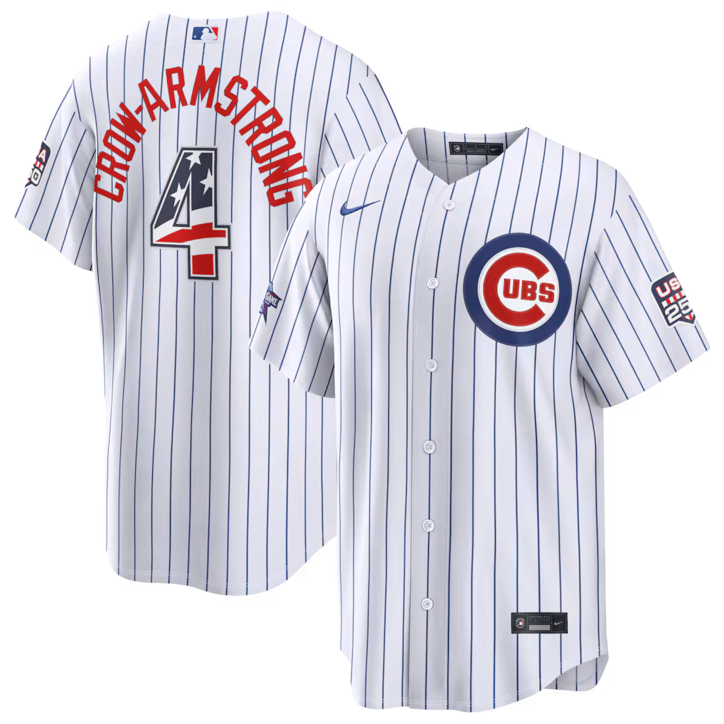 2026 All-Star Edition Stars & Stripes Chicago Cubs Pete Crow-Armstrong Nike White Stadium Jersey