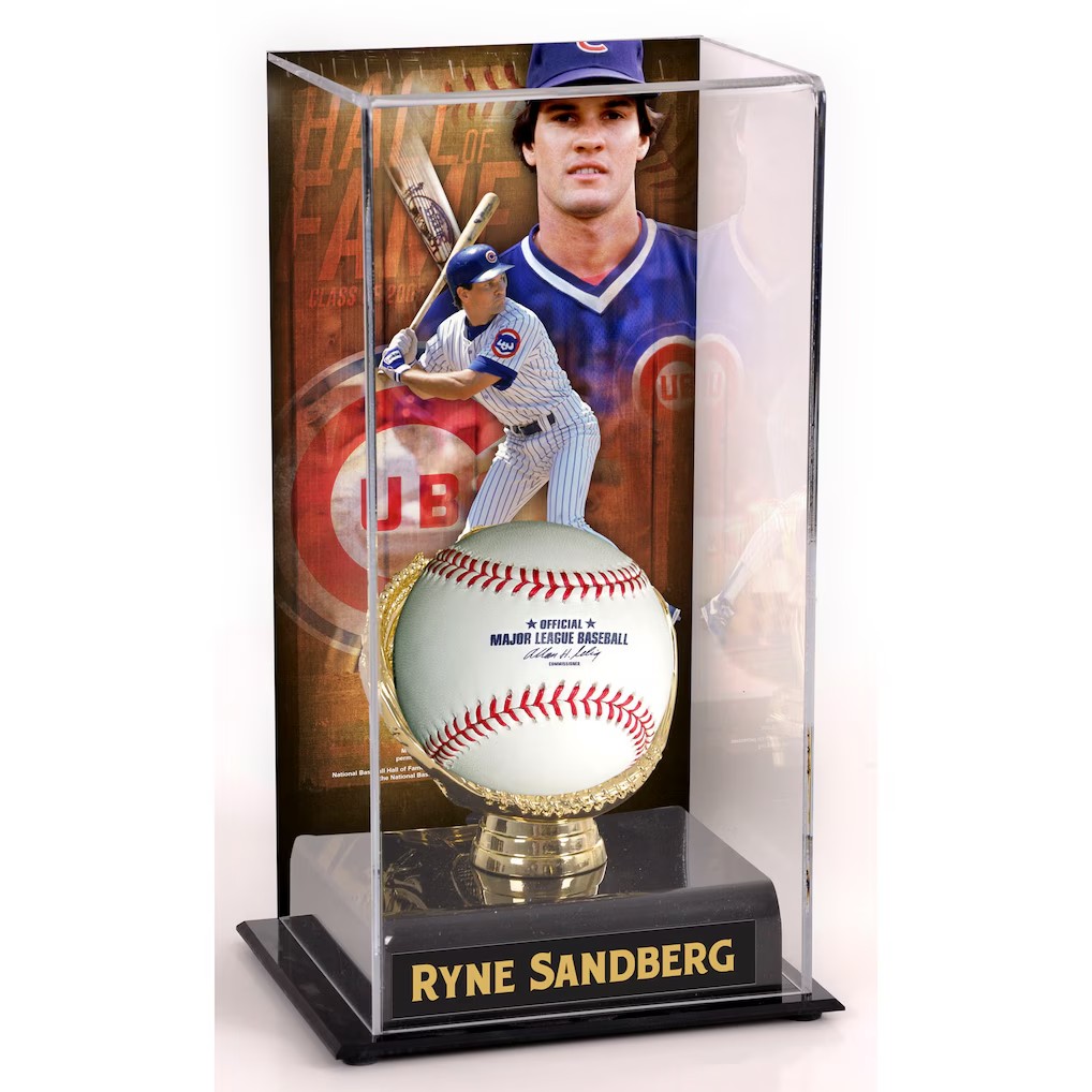 Ryne Sandberg Chicago Cubs Hall of Fame Sublimated Display Case