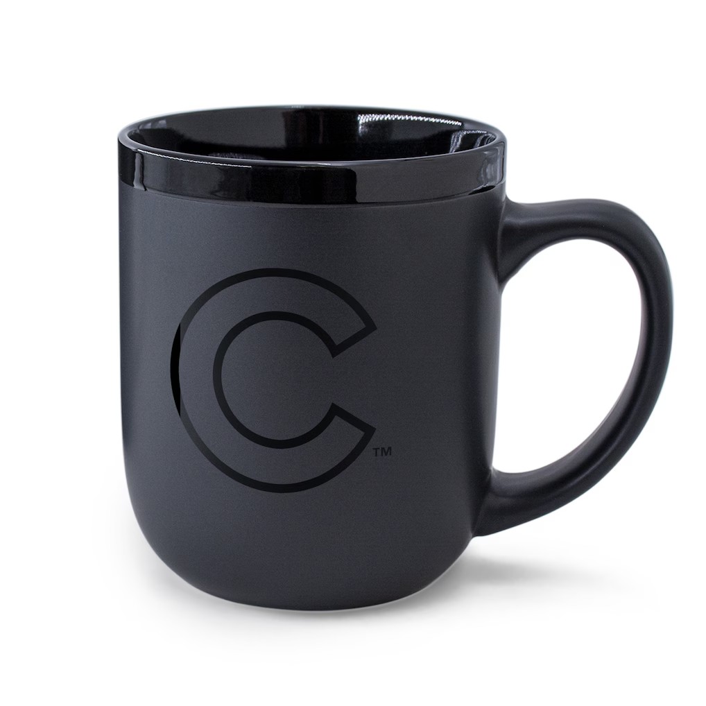Wincraft Chicago Cubs 17oz Black Tonal Ceramic Coffee Mug