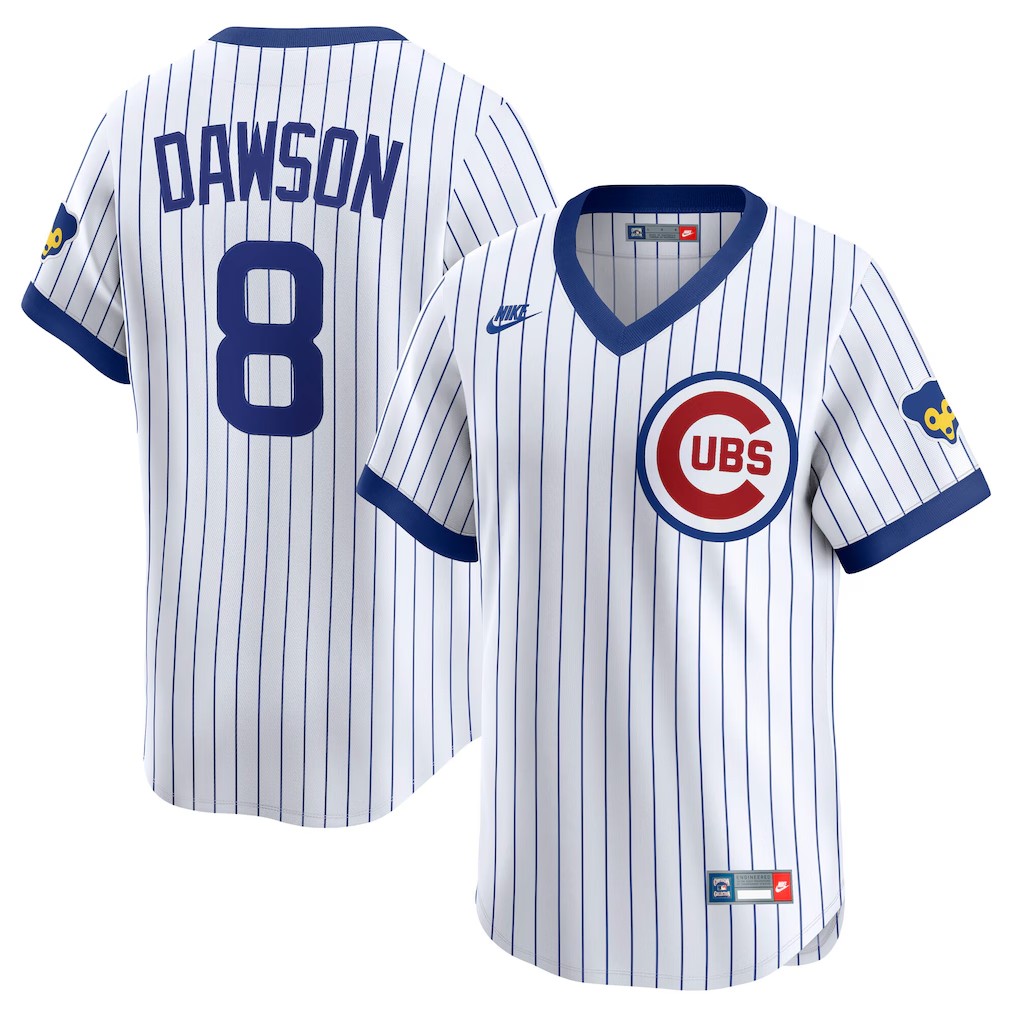 Andre Dawson White Throwback Cooperstown Limited Jersey