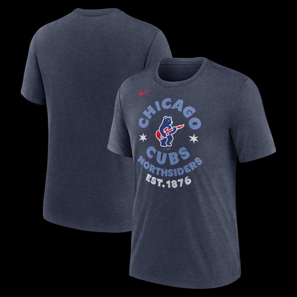 Nike Electric Bear Tri-Blend Tee · Heather Navy