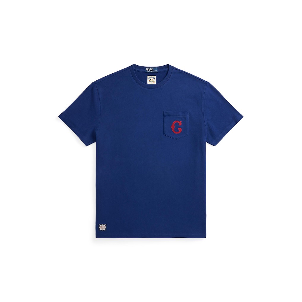 Polo Ralph Lauren Chicago Cubs Pocket T-Shirt - Blue with embroidered C logo